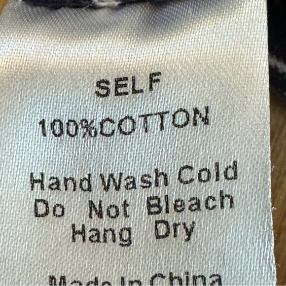 Mod Ref navy blue white short sleeve maxi lounge dress swim cover medium M
b24 - Picture 4 of 5